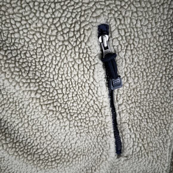 Vtg Abercrombie & Fitch Vest Men XL Oatmeal Beige Full Zip A&F 1892 Sherpa Y2K - Picture 4 of 12